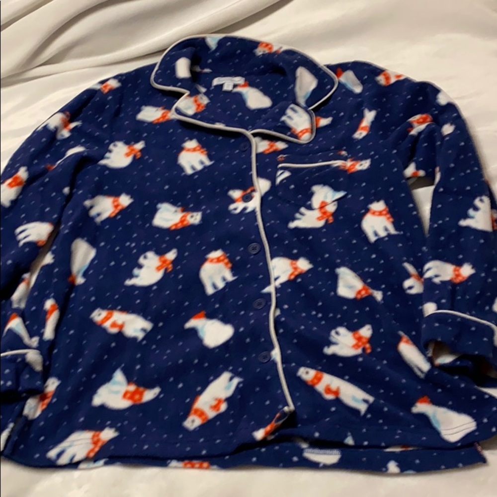 Pajama Gram Polar Bear Fleece Ladies Pajamas